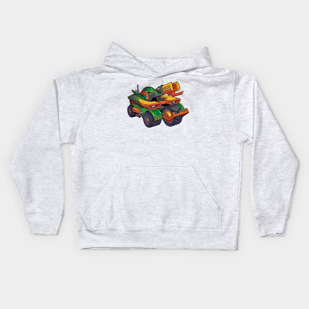 Micro Bots - Brains Kids Hoodie by Prometheus Game Labs